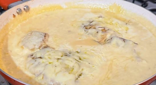 tilápia ao molho de queijo