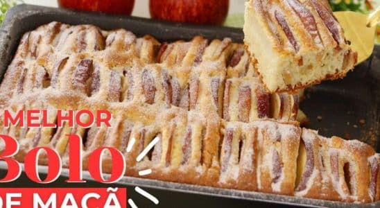 bolo piquenique de maçã