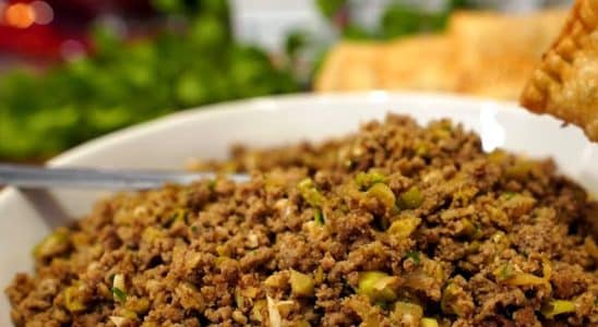 carne moída para pastel