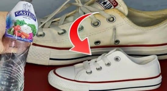 como desencardir calçado branco