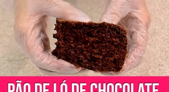 pão de ló de chocolate