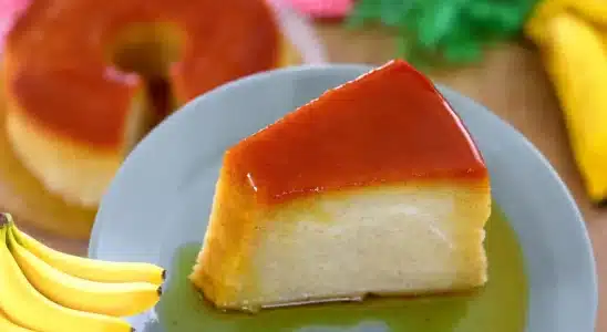 Pudim de banana para você provar uma sobremesa diferente no dia das mães 3 pudim de banana
