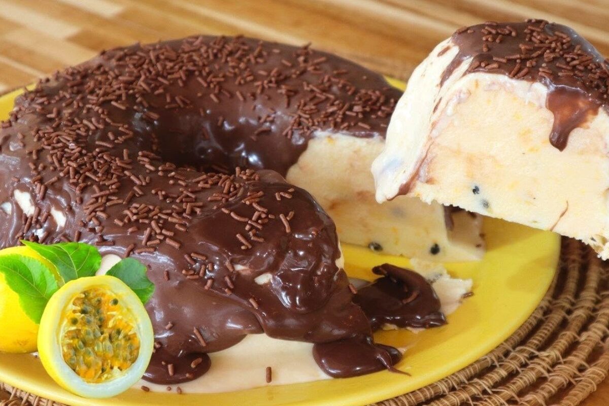 pudim sorvete de maracujá