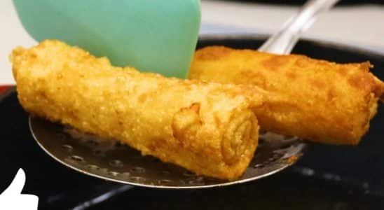 rolinho frito recheado