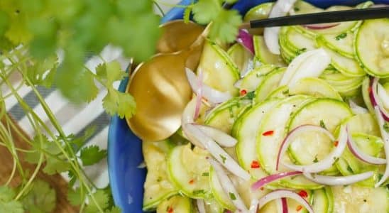 salada de abobrinha
