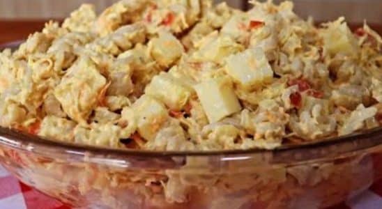 salada fria de macarrão