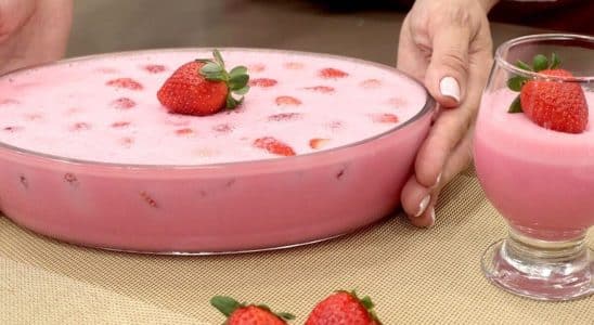 sobremesa de morango