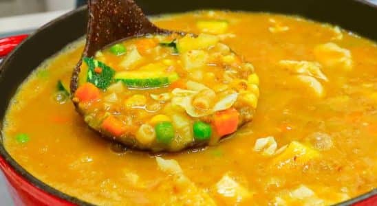 sopa simples e deliciosa