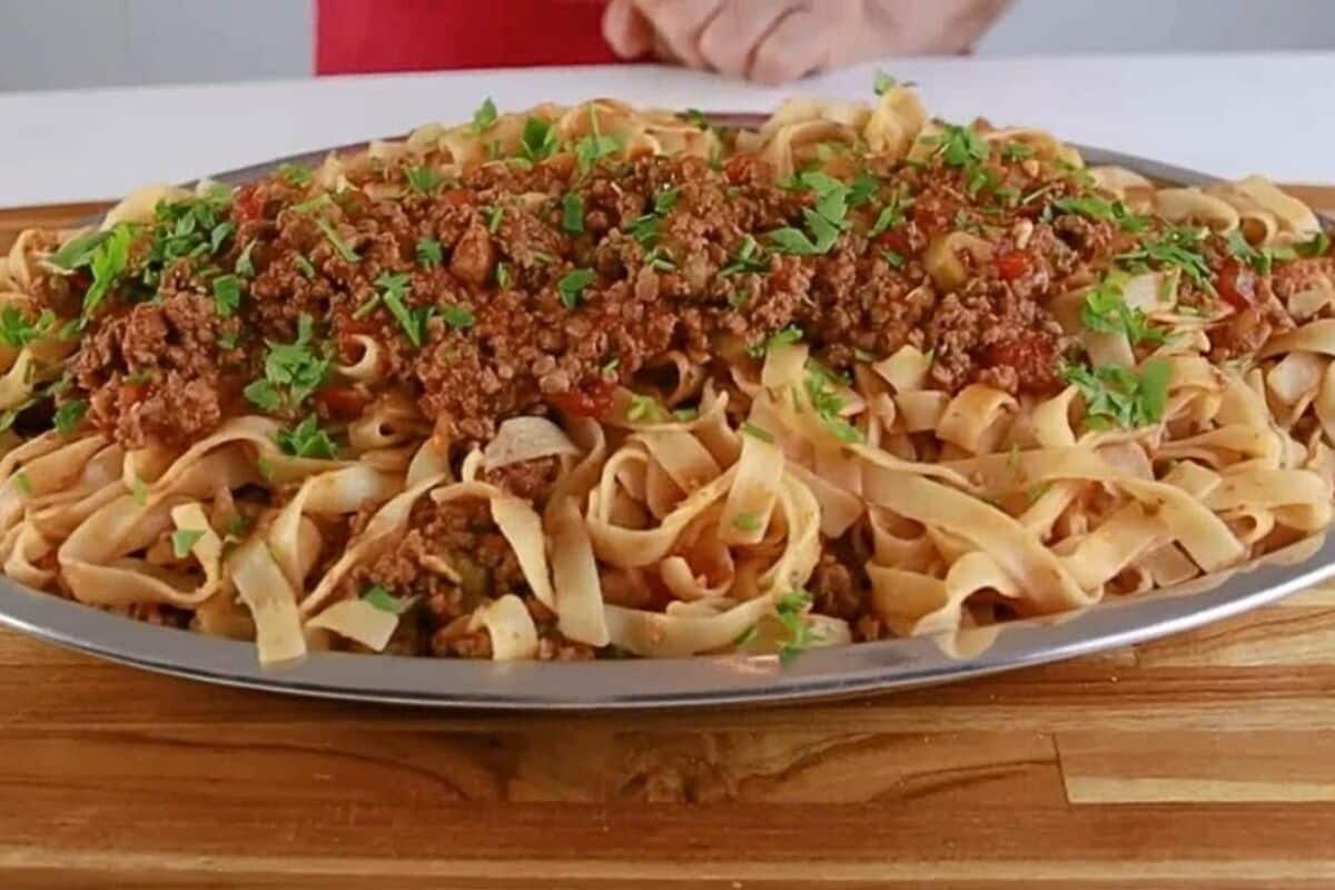 talharim ao molho bolonhesa