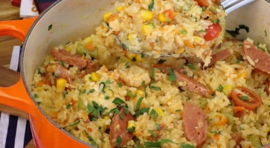 almoço de uma panela só