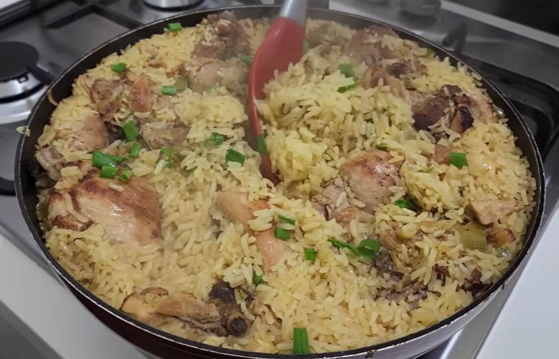 arroz com frango