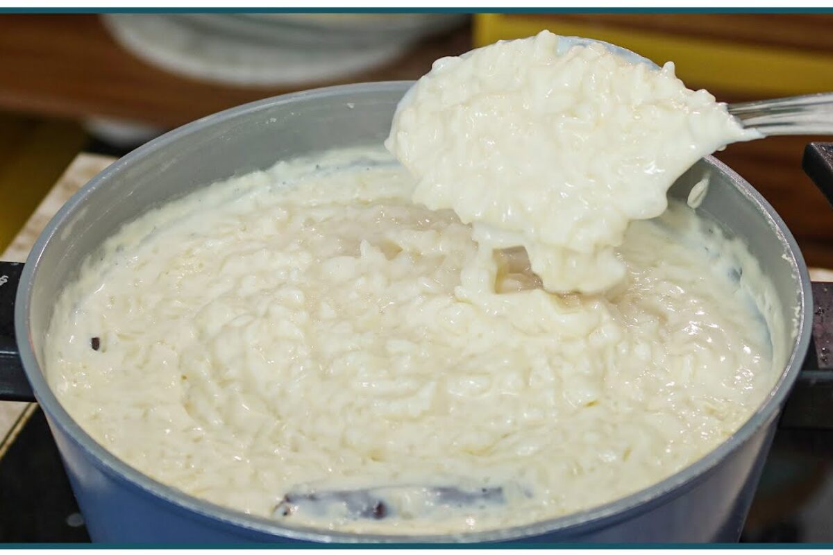 arroz doce com leite condensado