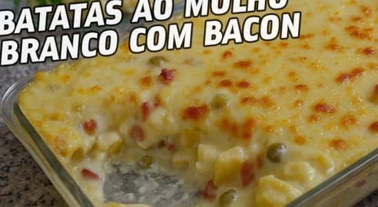 batatas ao molho branco