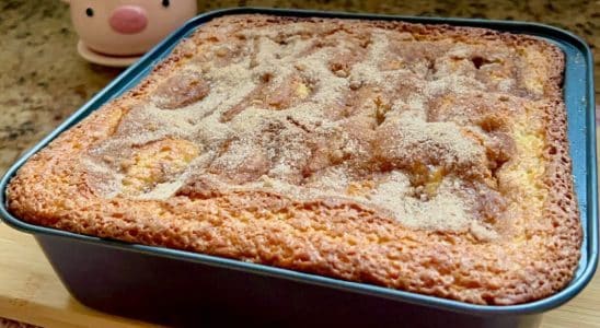 bolo de banana com canela