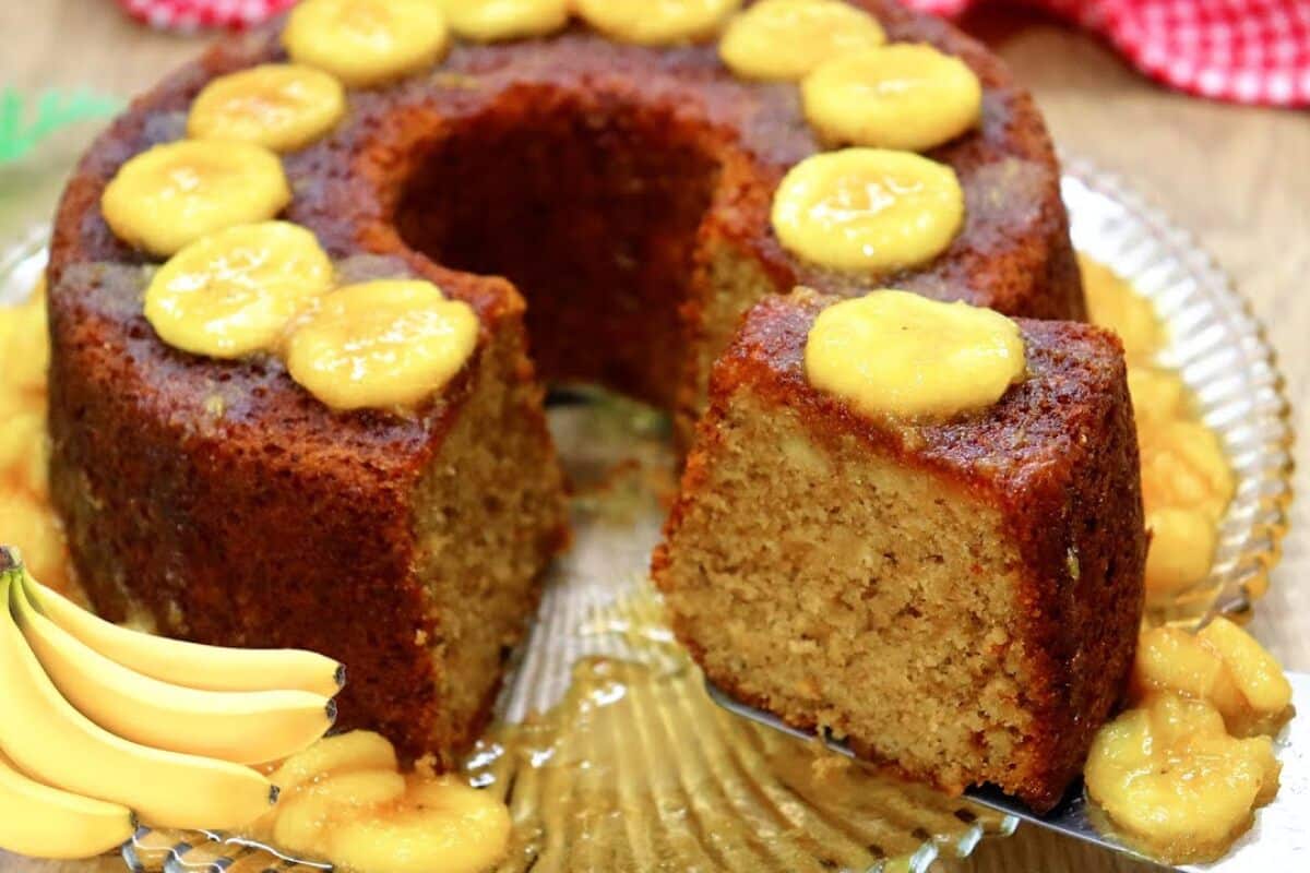 Bolo de banana diferente de todos que você já comeu e você só vai querer esse 167 bolo de banana diferente