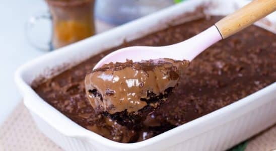 bolo de chocolate de colher