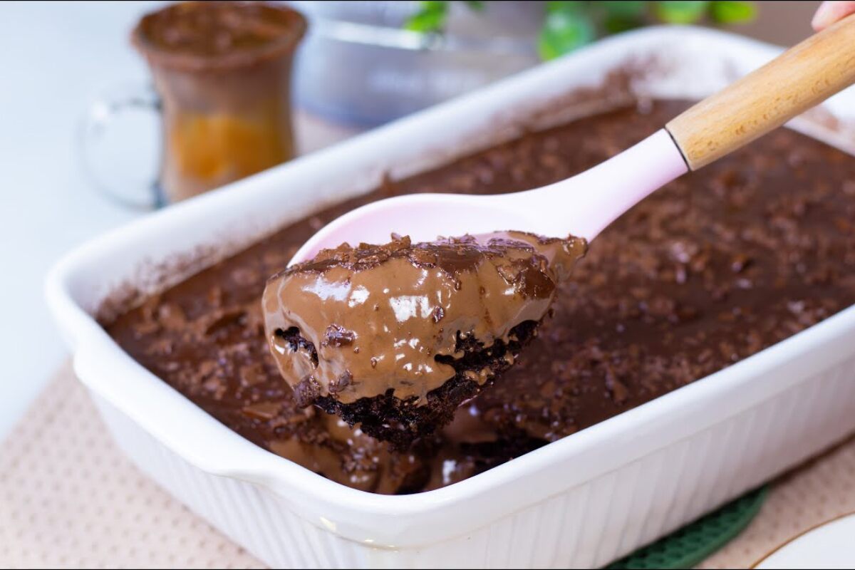 bolo de chocolate de colher