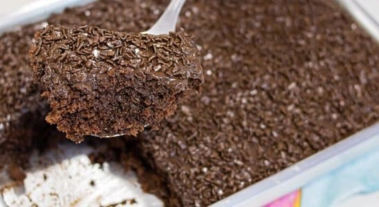 bolo de chocolate quente