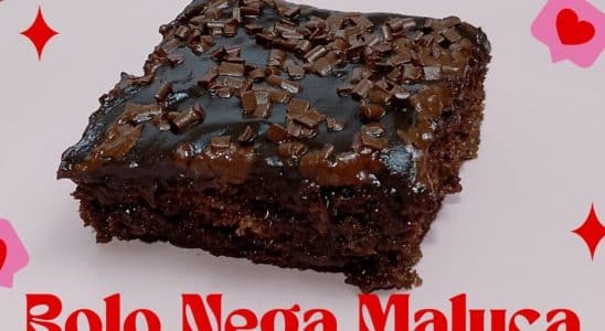 bolo nega maluca