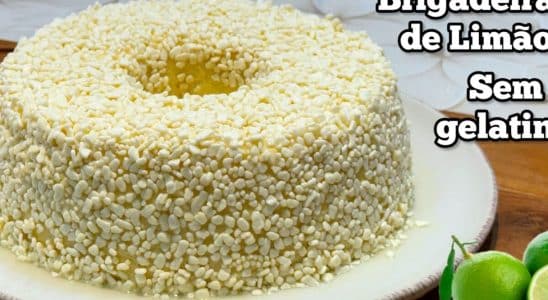 brigadeirão de limão