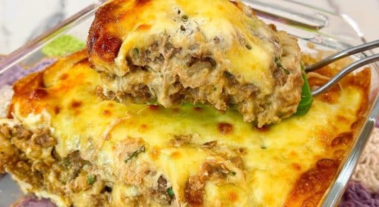 carne moída cremosa