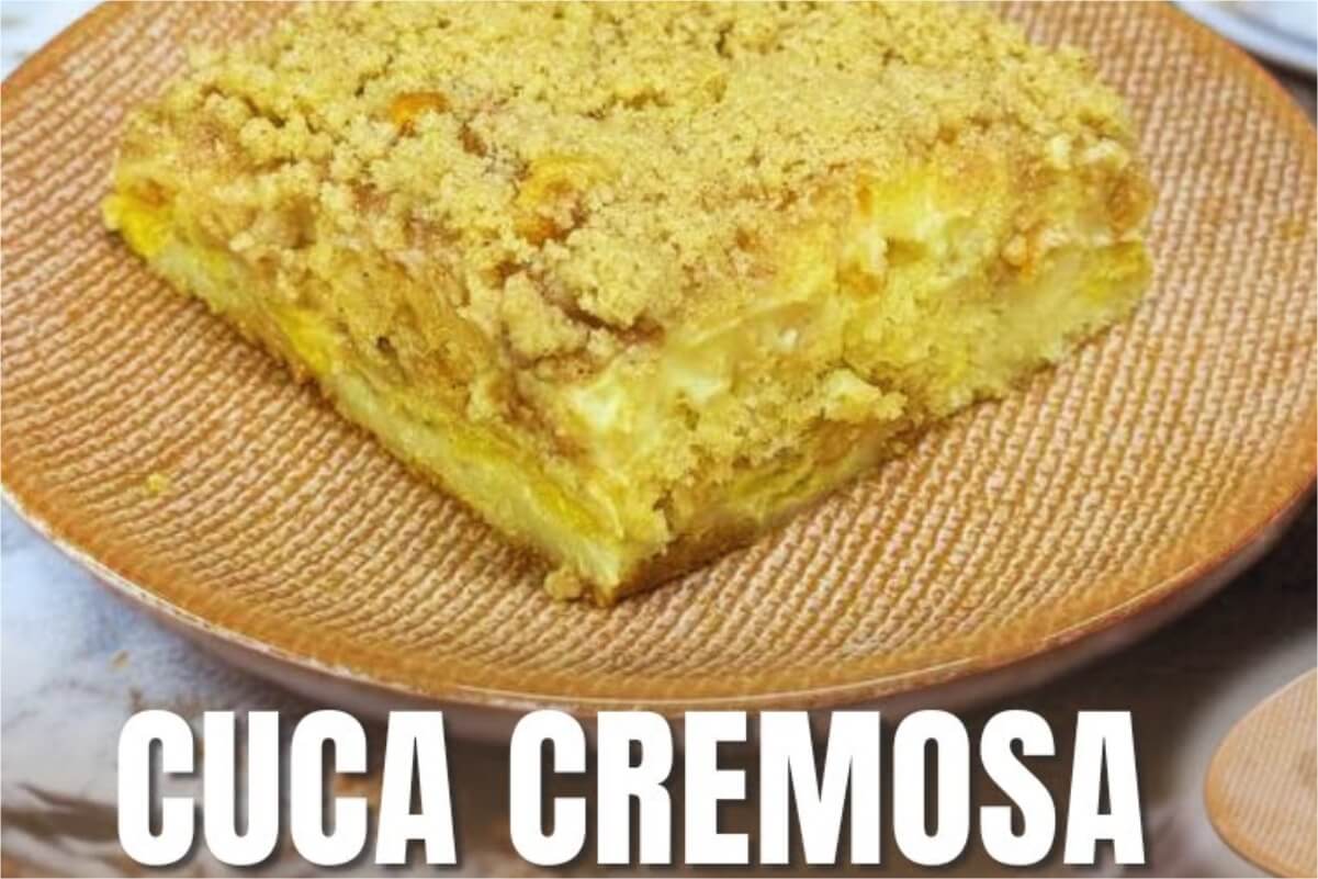Cuca cremosa de doce de leite com banana: uma delícia para o lanche ou até na sobremesa 141 cuca cremosa