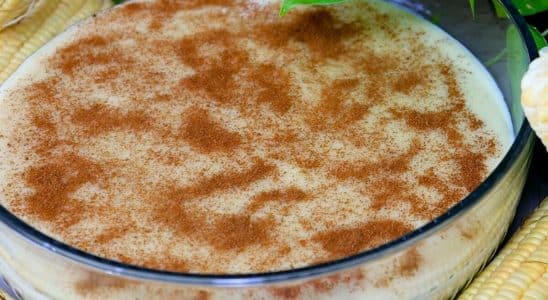 curau de arroz doce