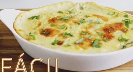 espinafre gratinado no forno