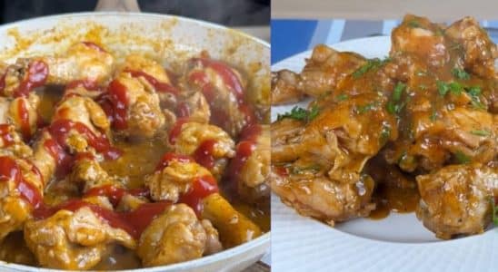 frango frito na água