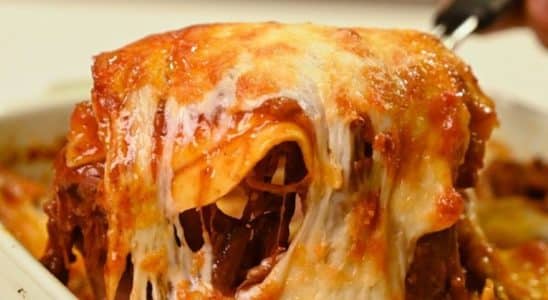 lasanha de fradinha desfiada