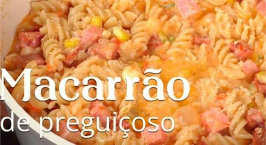 macarrão de preguiçoso