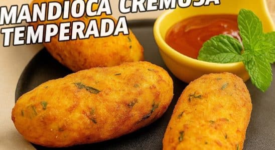 mandioca cremosa temperada