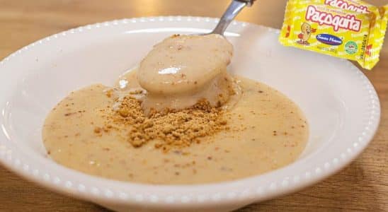 mingau de paçoquinha