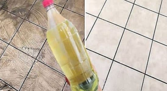 mistura para limpar piso sujo