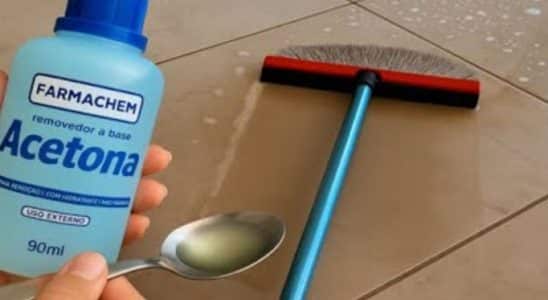 misturinha para limpar piso sujo