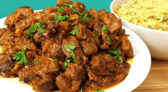 moela na panela de pressão