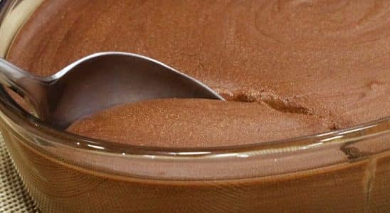 mousse de chocolate
