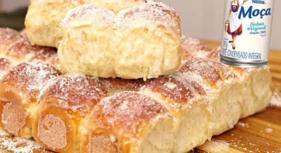 pão de leite condensado