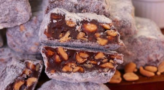 pé de moça de chocolate