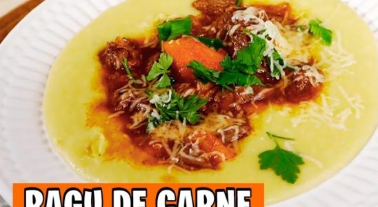 ragu de carne com polenta