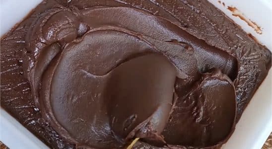 recheio de chocolate estruturado