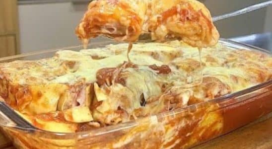 rondelli com massa de lasanha