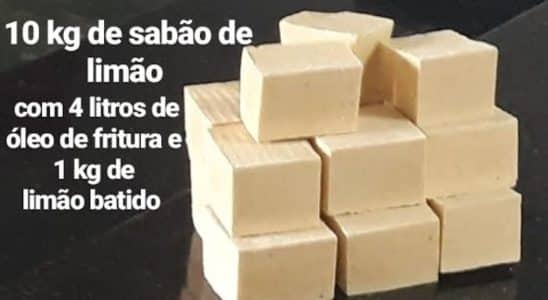 sabão caseiro de limão