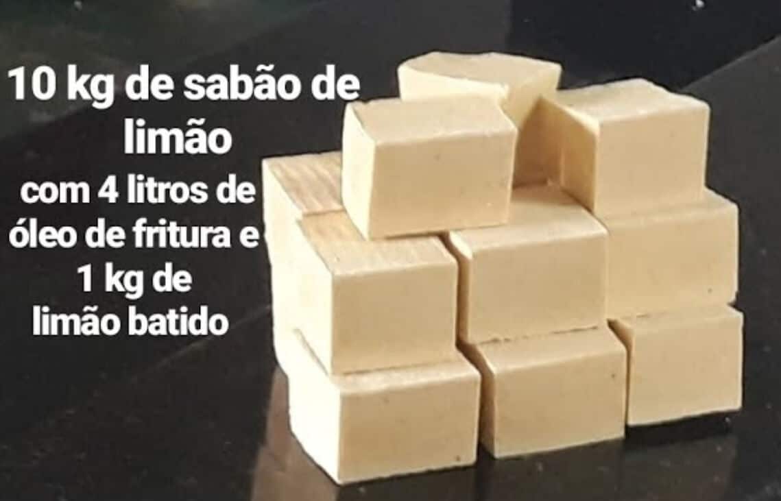 sabão caseiro de limão
