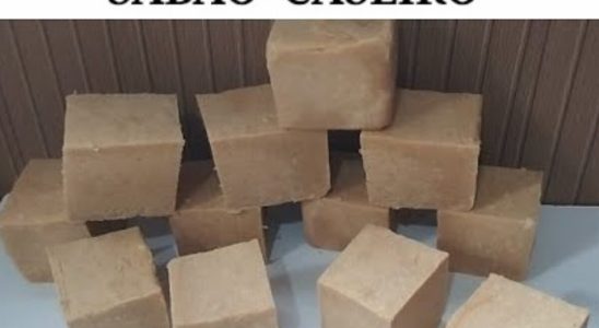 sabão caseiro em barra