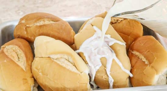 sobremesa de pão amanhecido