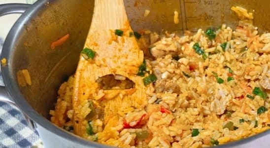 almoço de uma panela só