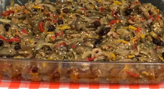 antepasto de berinjela