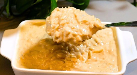 arroz doce com doce de leite