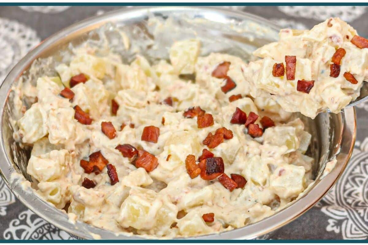 Receita de batatonese de bacon super cremosa e um sabor insuperável